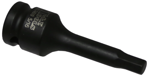 5/16" SAE In-Hex Impact Socket 1/2" Drive x 78mm Length T&E Tools 74610