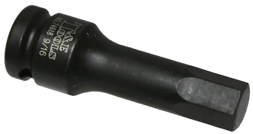 9/16" SAE In-Hex Impact Socket 1/2" Drive x 78mm Length T&E Tools 74618