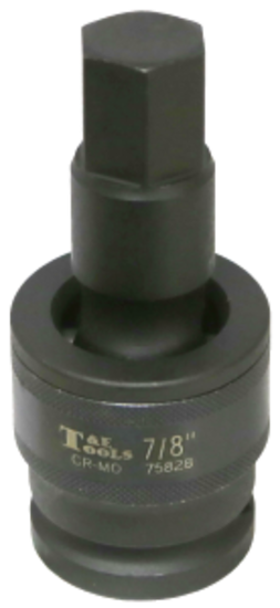 7/8" SAE In-Hex Universal Impact Sockets 3/4" Drive T&E Tools 75828