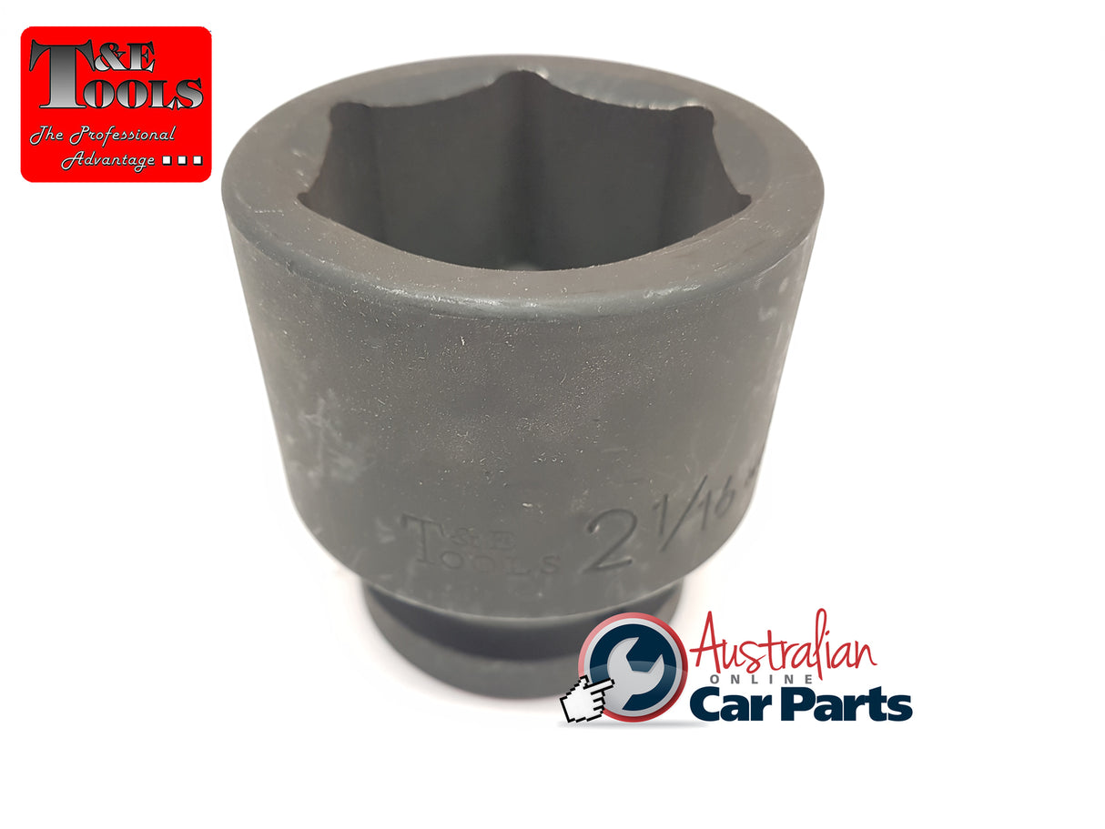 2.1/16" x 1" Drive Standard Impact Socket T&E Tools 76066
