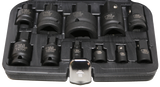 Impact Socket Adaptors & Universal Joint 11 Pce Set 1/4" - 1" T&E Tools 76348