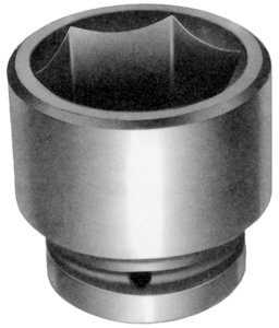 115mm x 1.1/2" Drive Standard Impact Socket T&E Tools 77115