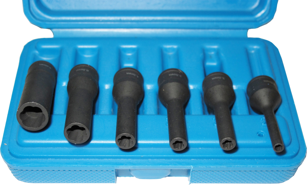 6 Piece 1/4"Drive Deep Sockets T&E Tools 7723