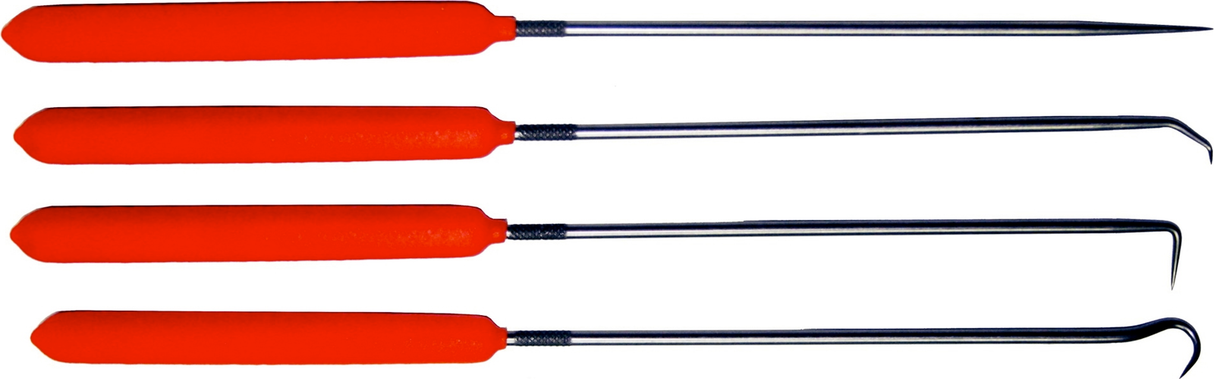 4 Piece Extra Long Utility Pick Set T&E Tools 7818