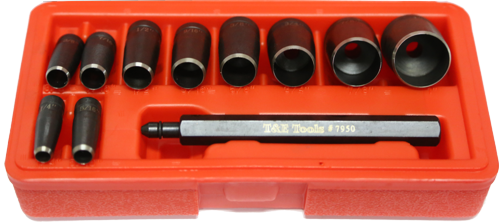 11 Piece Hollow Punch Set T&E Tools 7950