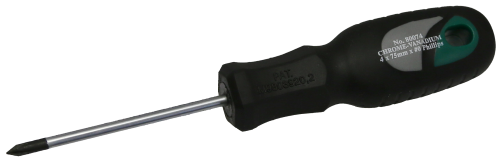 Phillips Round Shank Screwdriver (#0 x 4 x 75mm) T&E Tools 80074