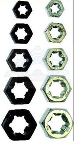 10 Piece UNF & UNC Rethreader Dies T&E Tools 8013