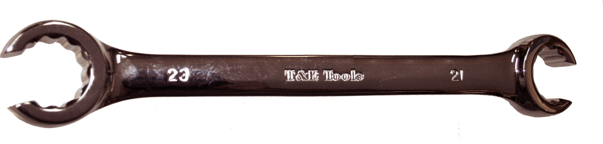 Flare Nut Wrench 21mm x 23mm T&E Tools 82123M