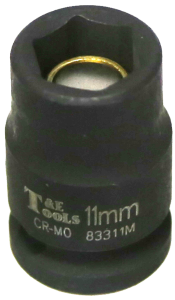 11mm x 3/8" Drive Magnetic Impact Metric Socket T&E Tools 83311M