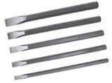 5 Piece Long Cold Chisel Set T&E Tools 8379