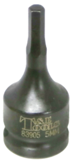 5mm Metric In-Hex Impact Sockets T&E Tools 83905