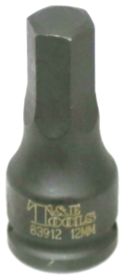 12mm Metric In-Hex Impact Sockets T&E Tools 83912