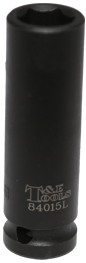 15mm x 1/2" Deep 6 Point Impact Socket T&E Tools 84015L