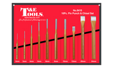 10 piece Pin Punch & Chisel Set T & E Tools 8410