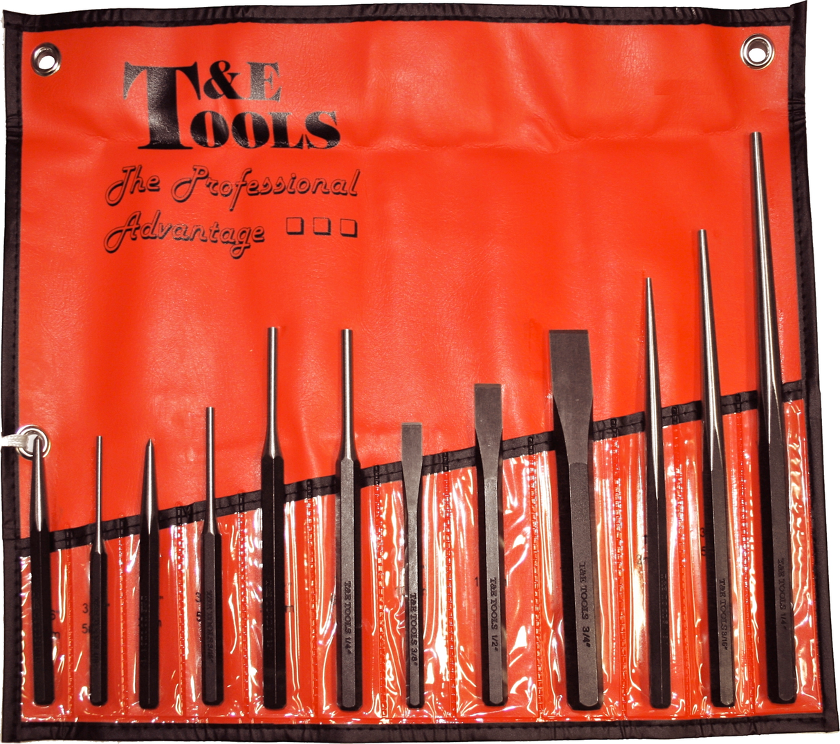 12Pc Punch & Chisel Set T&E Tools 8412