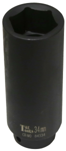 34mm x 1/2" Drive Extra Deep Impact Socket T&E Tools 84334