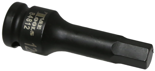 12mm Metric In-Hex Impact Socket 1/2" Drive x 78mm Length T&E Tools 84812