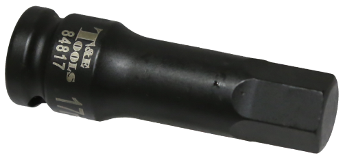17mm Metric In-Hex Impact Socket 1/2" Drive x 78mm Length T&E Tools 84817
