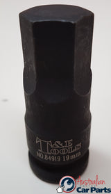 19mm Metric In-Hex Impact Socket T&E Tools 84919