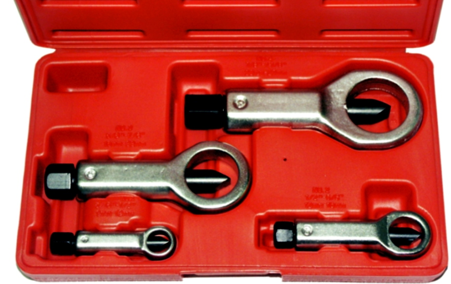 4 Piece Nut Splitter Set T&E Tools 8652