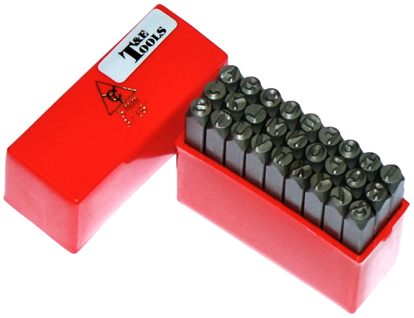 3/16" Letter Punch Set T&E Tools 8885