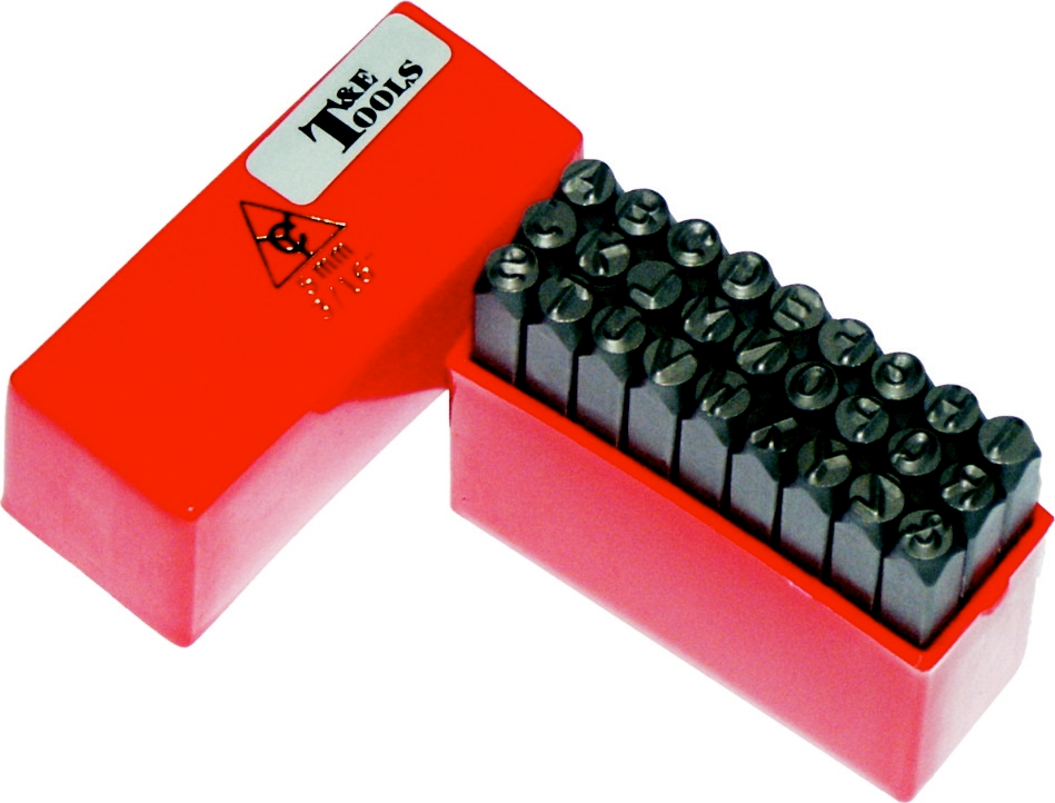 3/8" Letter Punch Set T&E Tools 8888