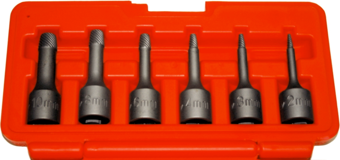 6 Piece 3/8" Drive Impact Wedge Proof Extractor Set T&E Tools 8913
