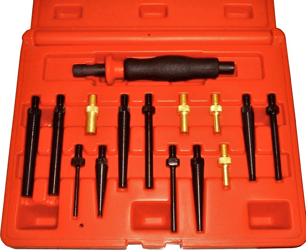 15 Piece Brass & Steel Drift Punch Set T&E Tools 8917