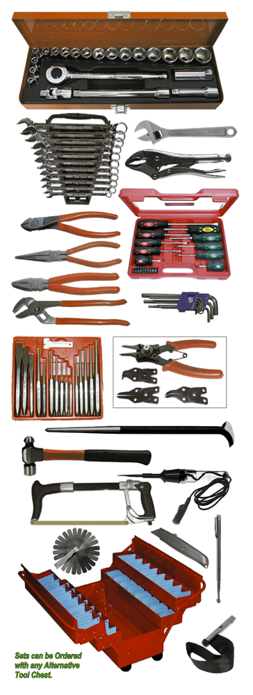 Metric Auto Tools 107Piece Set T & E Tools 9107