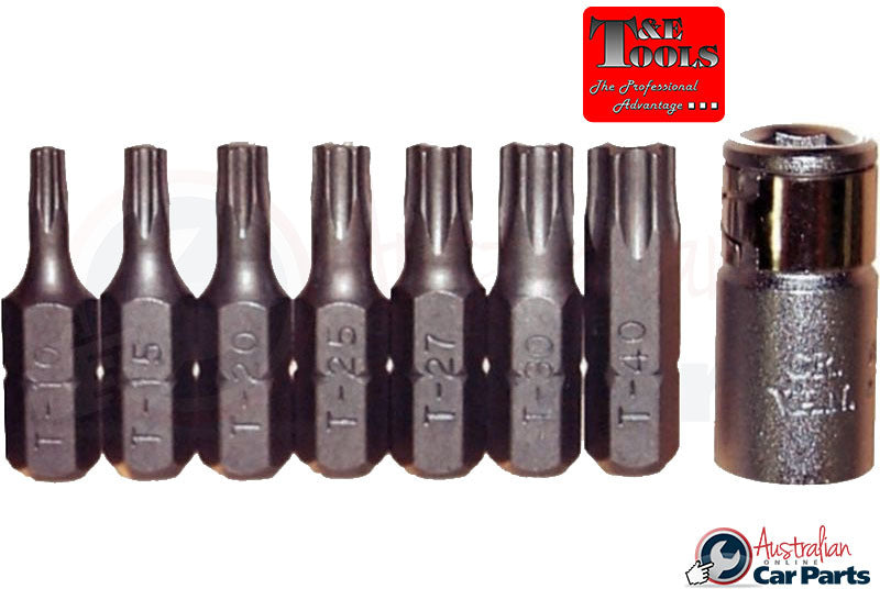 8 Piece Torx-r Insert Bit Set  T&E Tools 91118