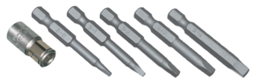 6 Piece Robinson Square Long Bit Set T&E Tools 91201