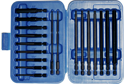 18 Piece SAE In-Hex Power Bit Set T&E Tools 91236