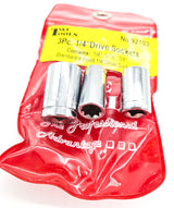Sockets SAE  - 8 point - 1/4" Drive - 3 Piece set T&E Tools 92103 1/4" 5/16" 3/8"