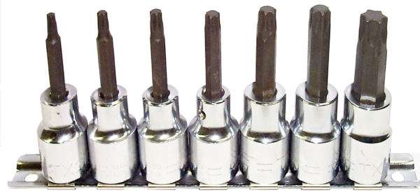 9 Piece Torx-r Driver Sockets T&E Tools 93103
