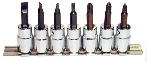 NLA, Discontinued  7Pc. 3/8"Dr. Screwdriver Sockets