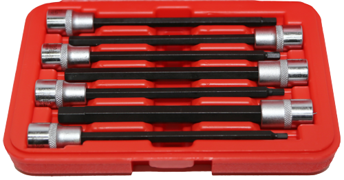 7 Piece SAE In-Hex 3/8" Drive Sockets T&E Tools 93105