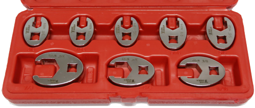 No.93907 - 8 Piece 3/8" Drive SAE Flare Nut Crowsfeet
