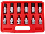 12 Piece Metric In-Hex Socket Set (Standard Series) T&E Tools 94112