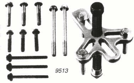 Universal Harmonic Balancer Puller T&E Tools 9513