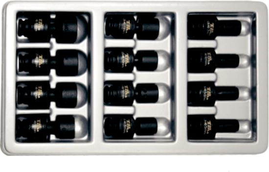 12 Piece 1/4"Drive Metric Impact Universal Sockets T&E Tools 97212