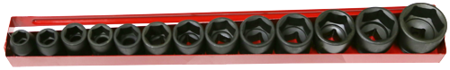14 Piece 1/2"Dr. 6Point SAE Impact Sockets 38L 3/8"-1.1/4" W/o 1.3/16" T&E Tools 97414A