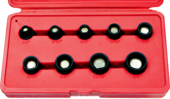 9 Piece 3/8" Drive SAE 6 Point Magnetic Impact Sockets T&E Tools 98309