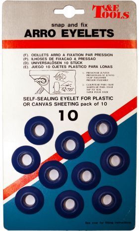 10 Piece Arro Eyelet Set T&E Tools A1001