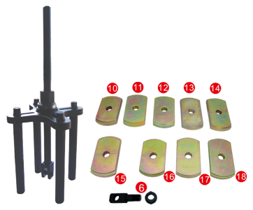 Manual Cylinder Sleeve Puller Set T&E Tools A1336