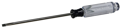 4mm x 100mm Acetate Slotted Screwdriver T&E Tools A74100