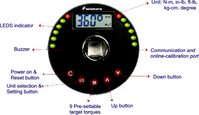 Digital Angle & Torque Adaptor T&E Tools AD340-CN