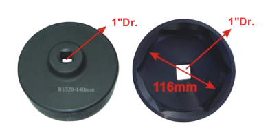 1" Drive Impact Socket (95mm) T&E Tools B1320-095