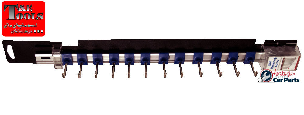 Steel Hook Wrench Organizer 12 Piece T&E Tools BH001