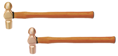 2lb Brass Ball Pein Hammer T&E Tools C2150A-1010