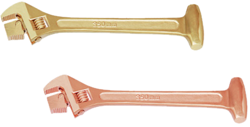 350mm Adjustable wrench (Rev Jaw) (Copper Beryllium) T&E Tools CB126-1002